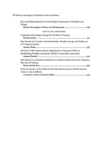 History and Legacy of Muslims in the Caribbean