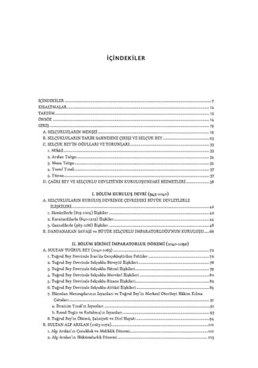 The Great Seljuk Empire (1040-1157) (Political History, Organization and Administration)