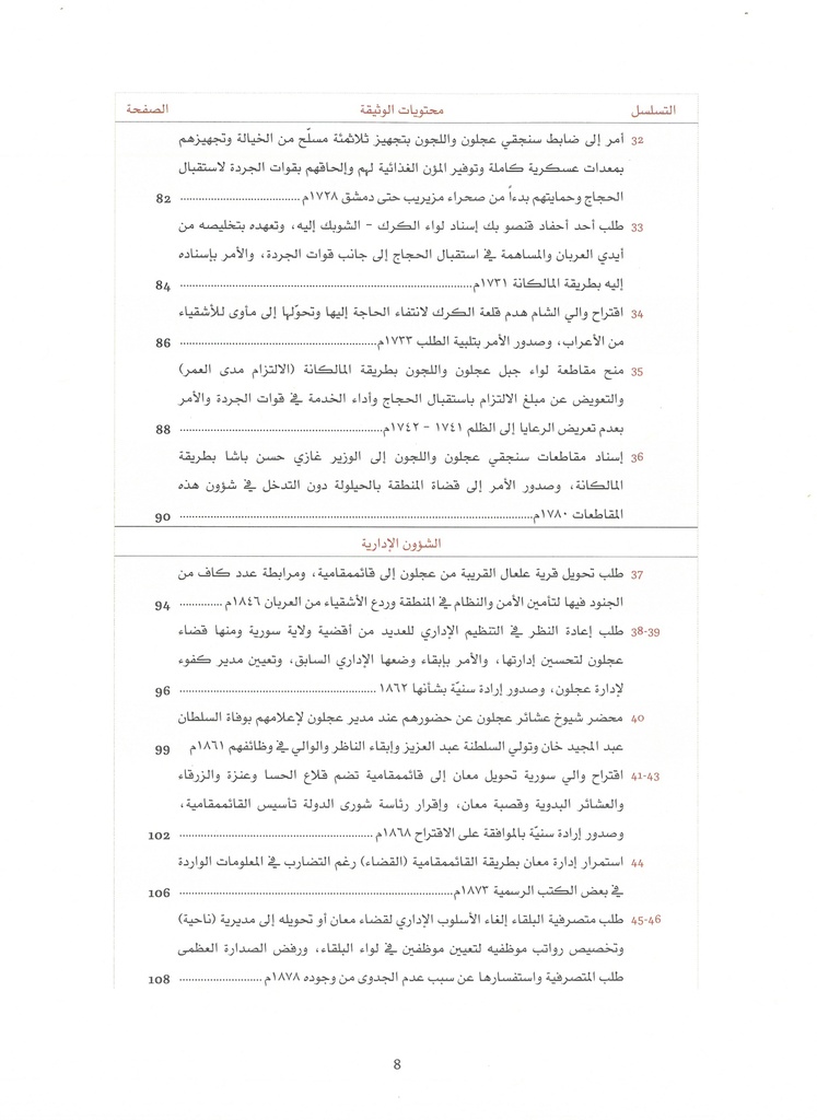 Jordan in Ottoman Archive Documents