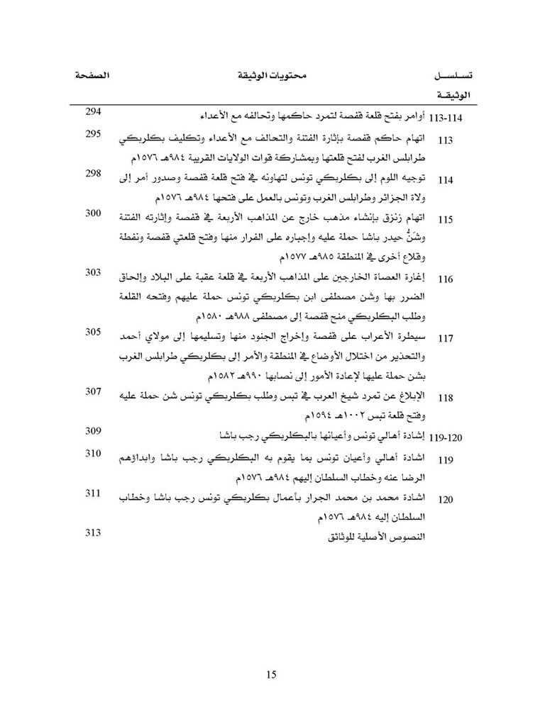 The Wilaya of Tunis in the 10th century AH/16th century AD