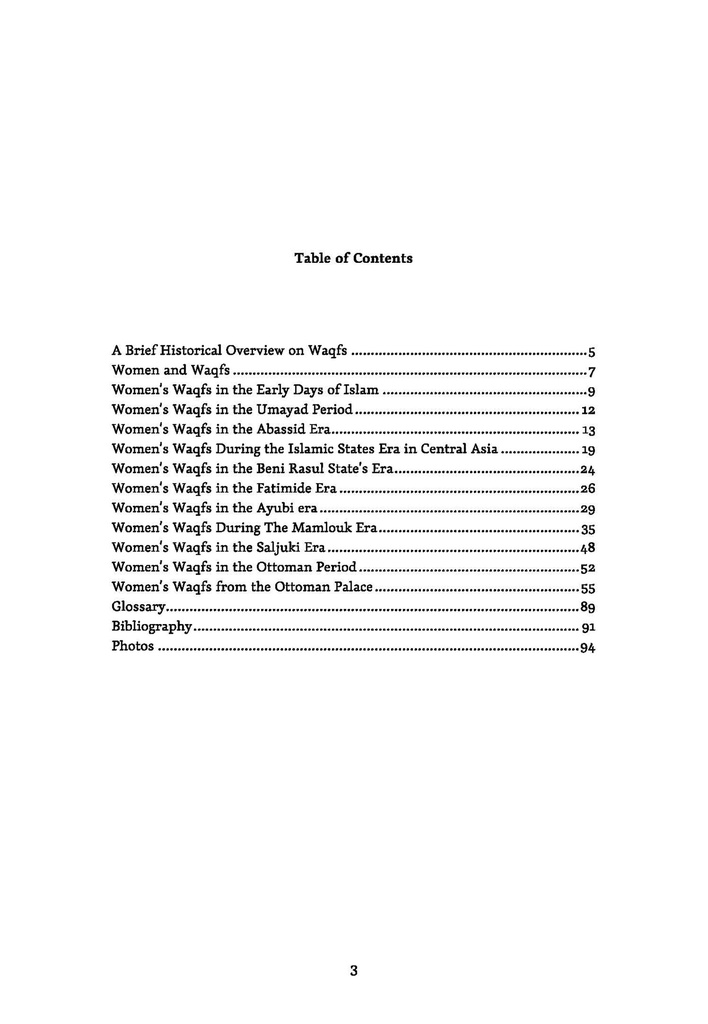 Women’s Waqfs in Islamic Civilisation