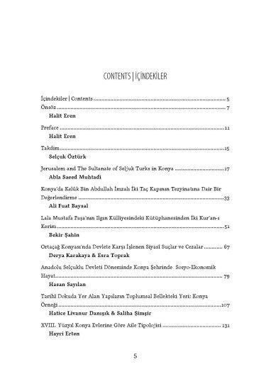 Proceedings of the International Symposium on “Konya in Islamic Civilisation”