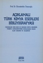 Annotated Bibliography of Turkish Literature of Chemistry